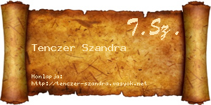 Tenczer Szandra névjegykártya